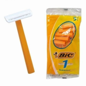 Maquinilla afeitar bic amarilla 5un sensitive